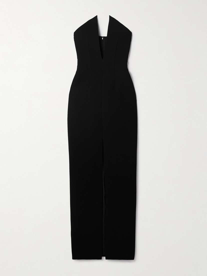 Mônot Strapless Crepe Gown