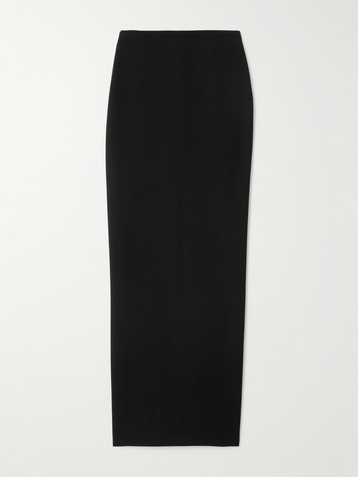 Monot High-waisted Column Maxi Skirt In Black