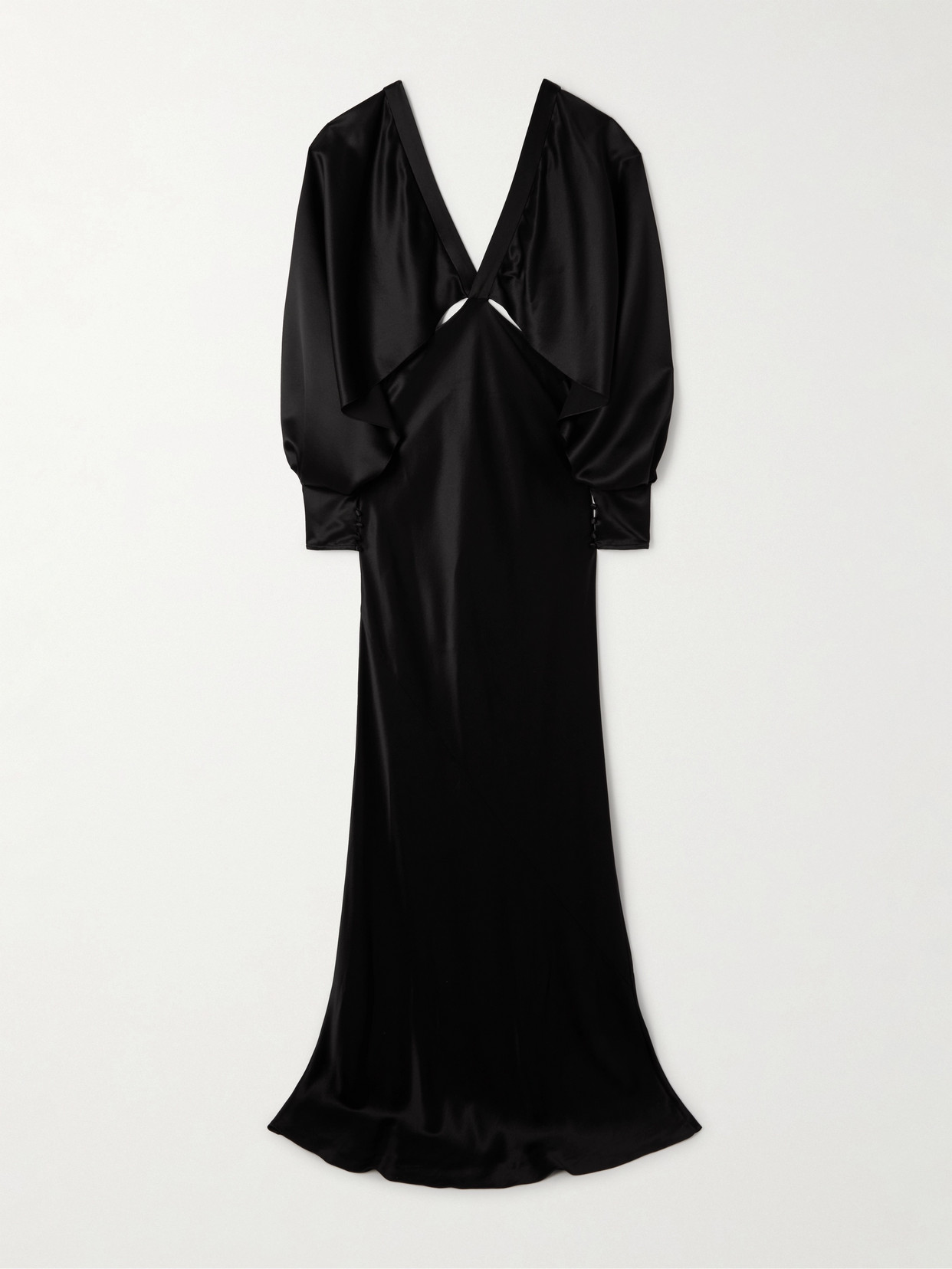 SAINT LAURENT - Silk-satin Gown - Black