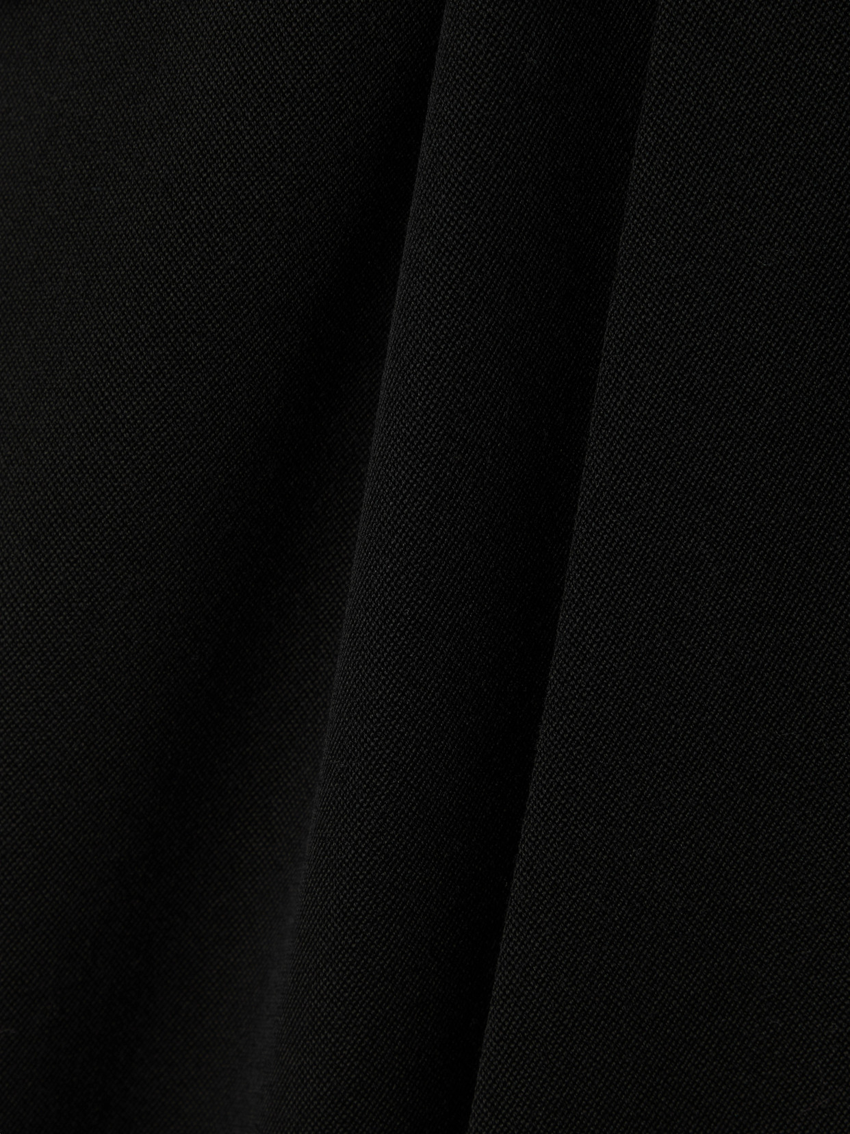 Saint Laurent Pleated Grain De Poudre Wool Straight-leg Pants In Black