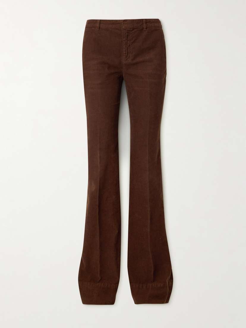 Saint Laurent Cotton-corduroy Bootcut Pants