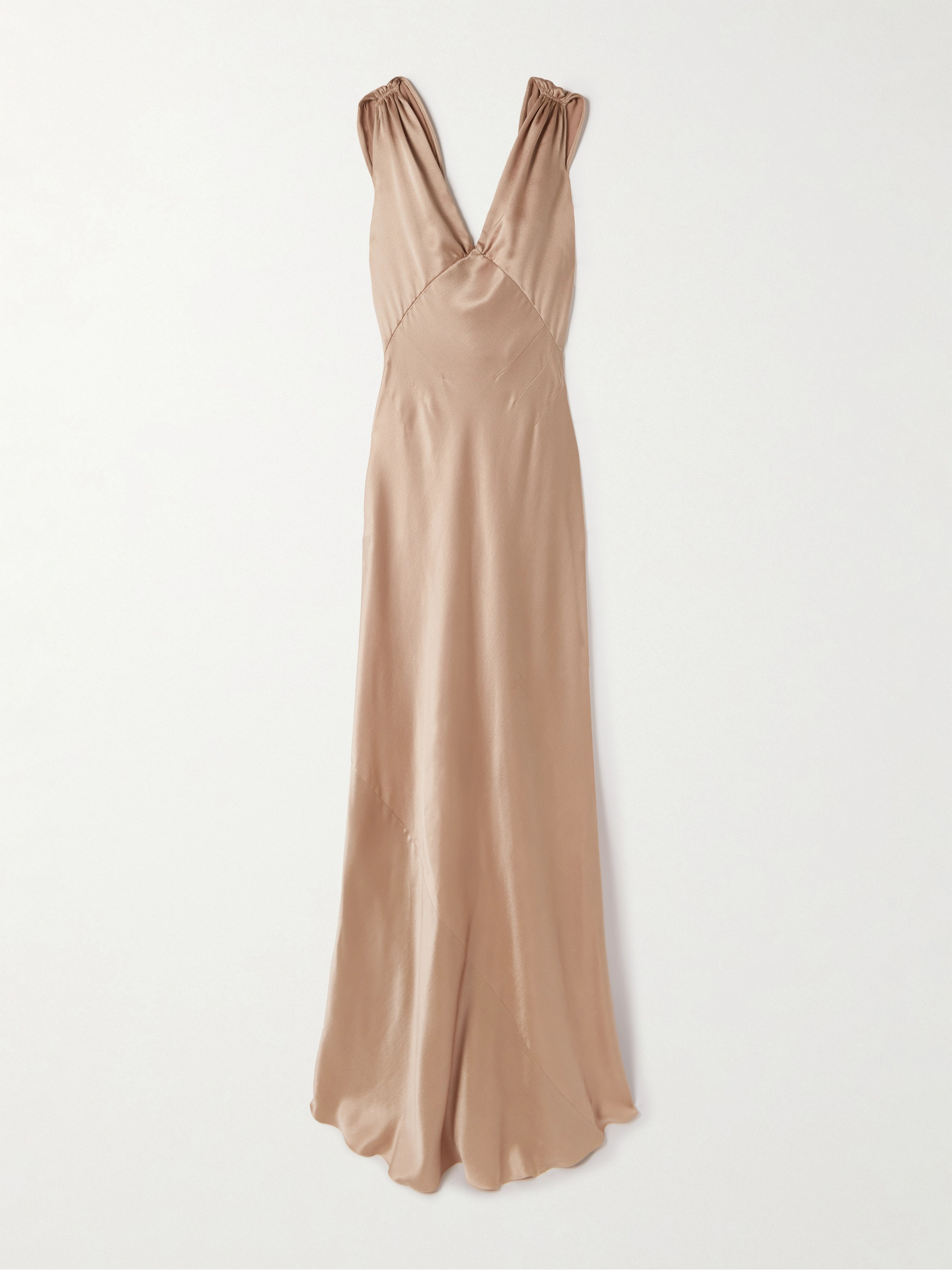 Saint Laurent Silk-satin gown thumbnail