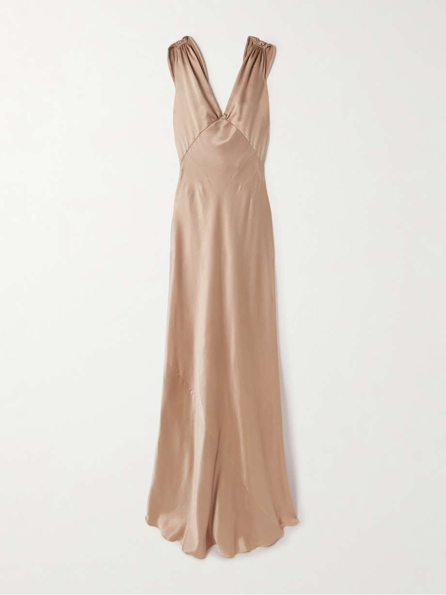 silk-satin gown