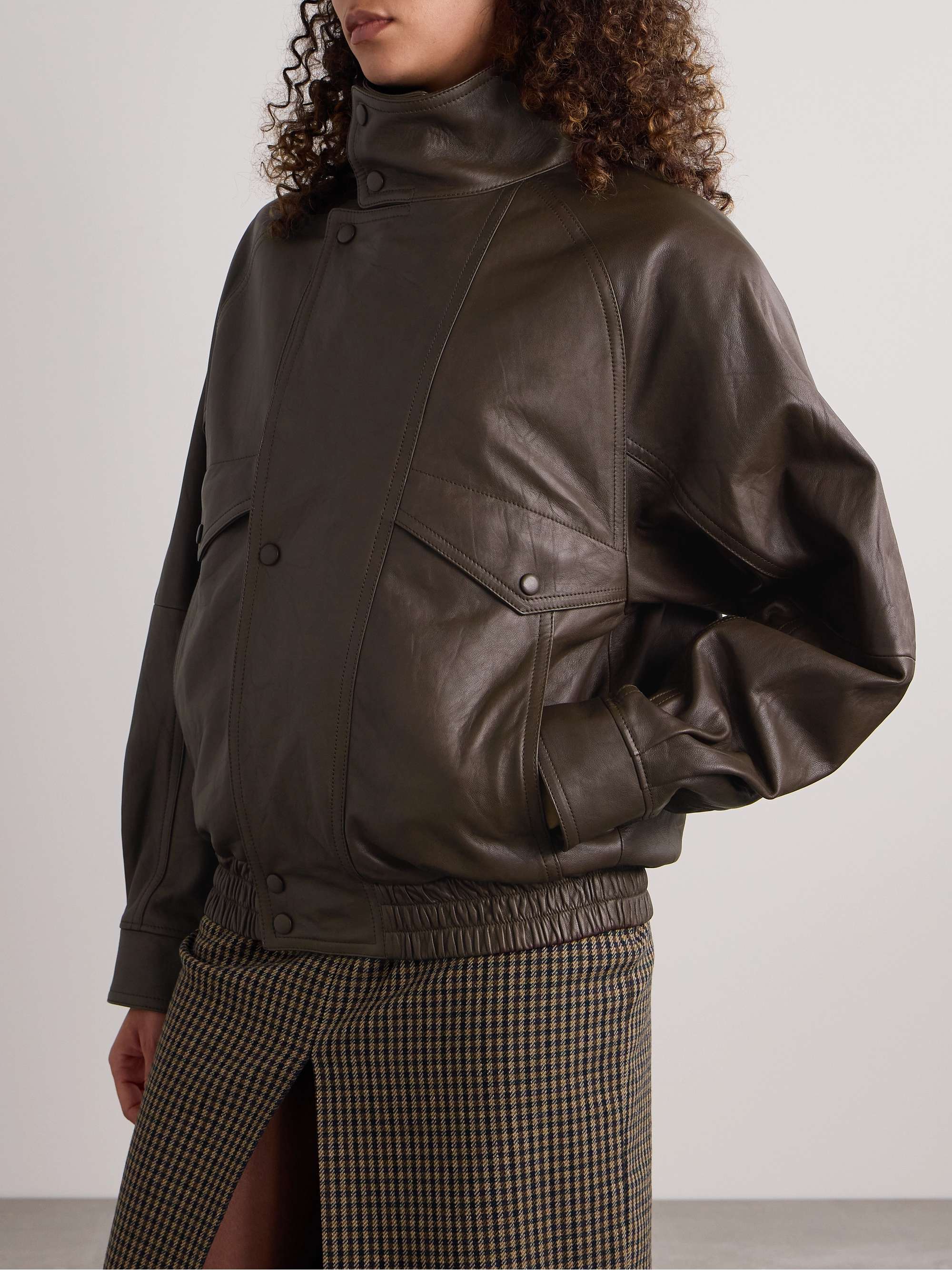 SAINT LAURENT Leather jacket | NET-A-PORTER SAINT LAURENT Leather jacket | NET-A-PORTER