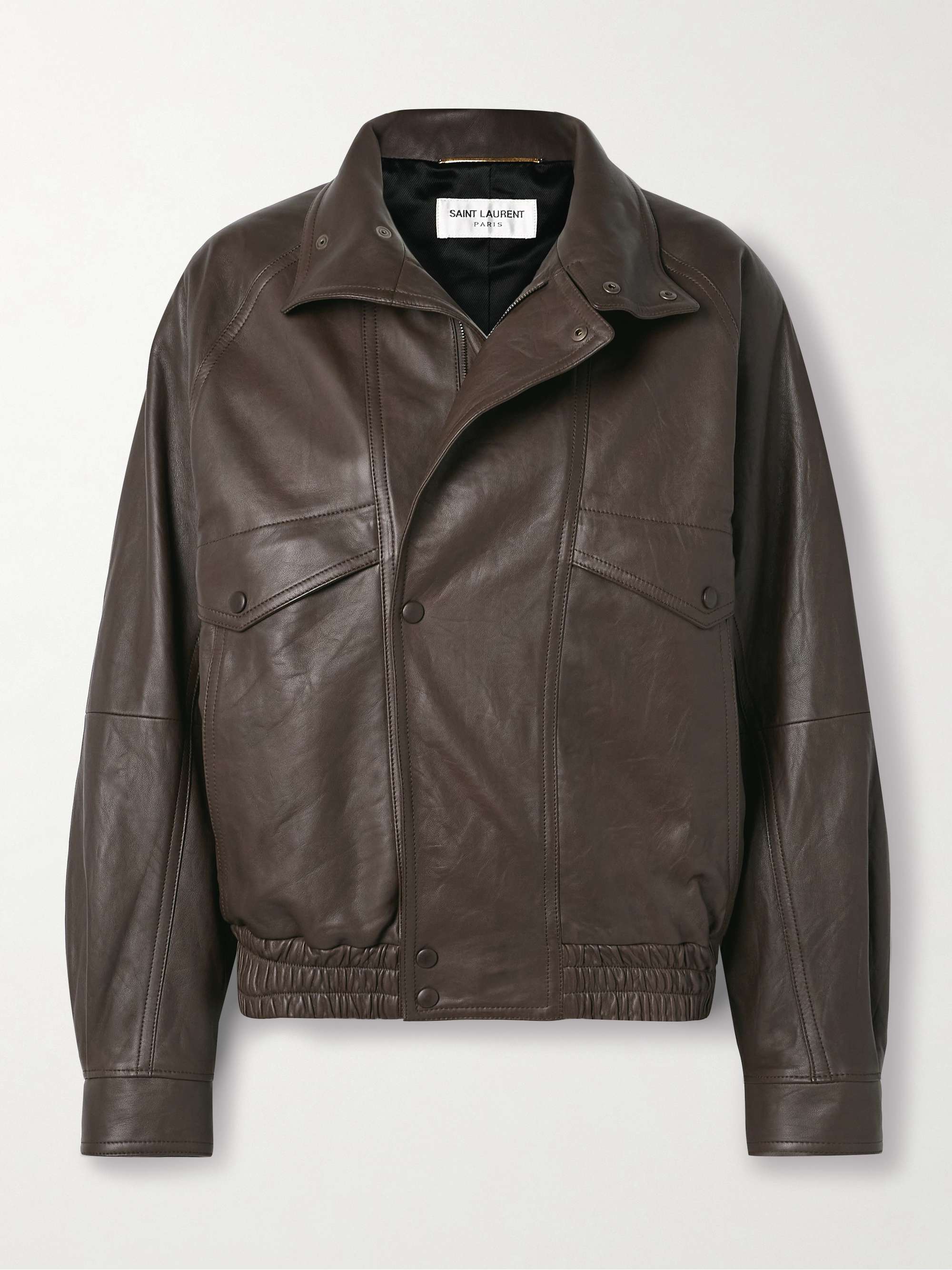 Saint laurent jacket leather hotsell