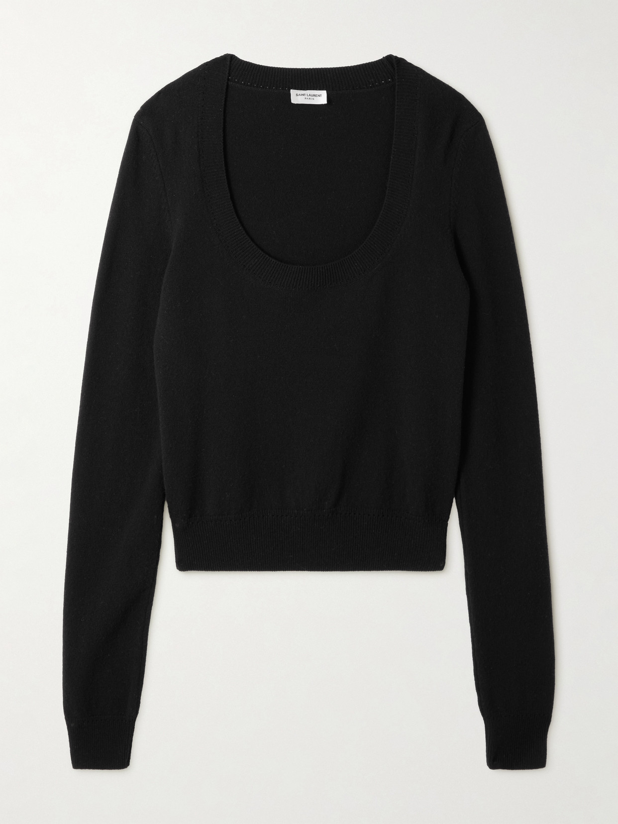 Saint Laurent Wool Sweater In Black