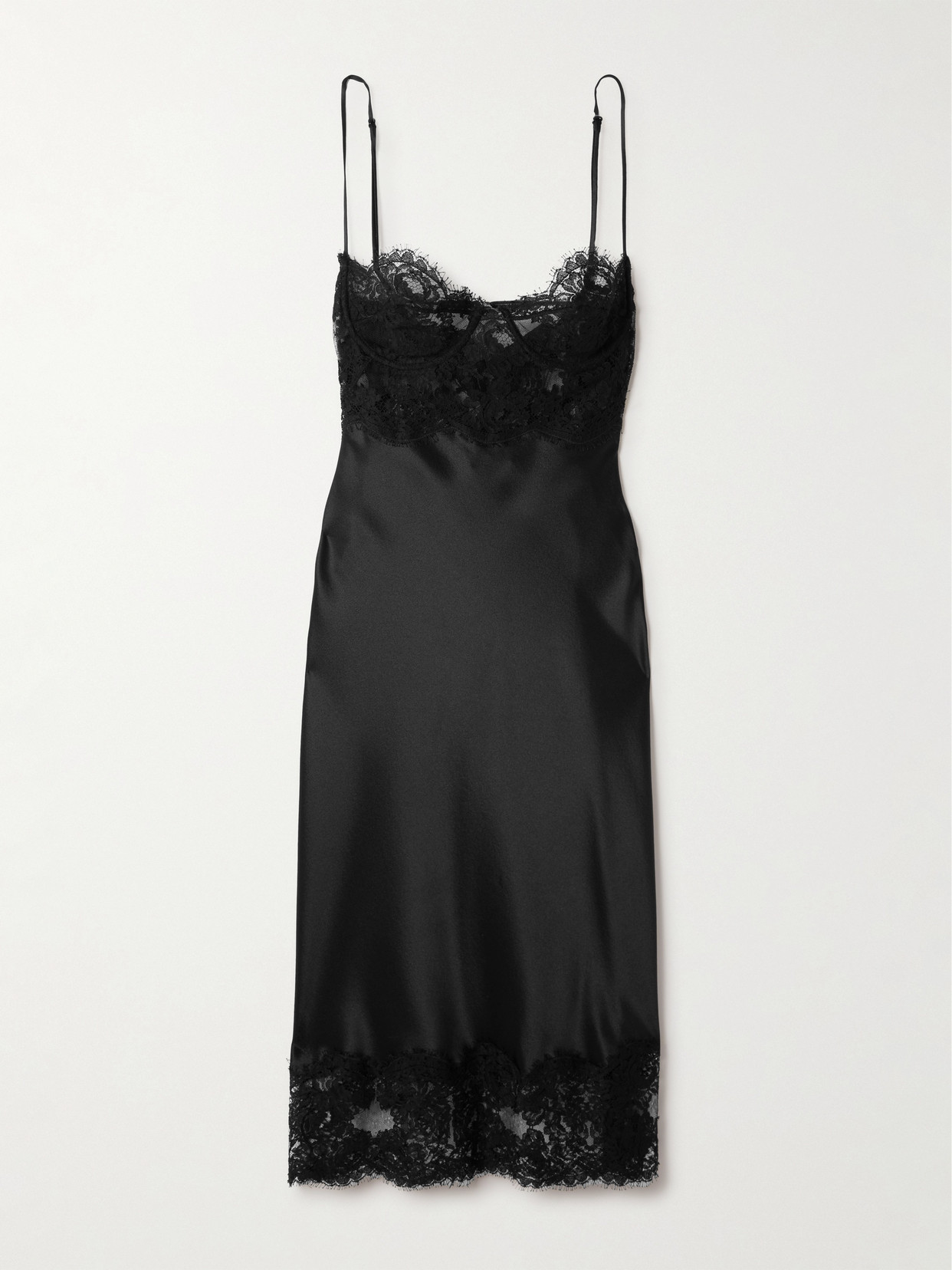 ワンピース SAINT LAURENT Black Satin Dress Saint Laurent - Satin dress black - The Corner
