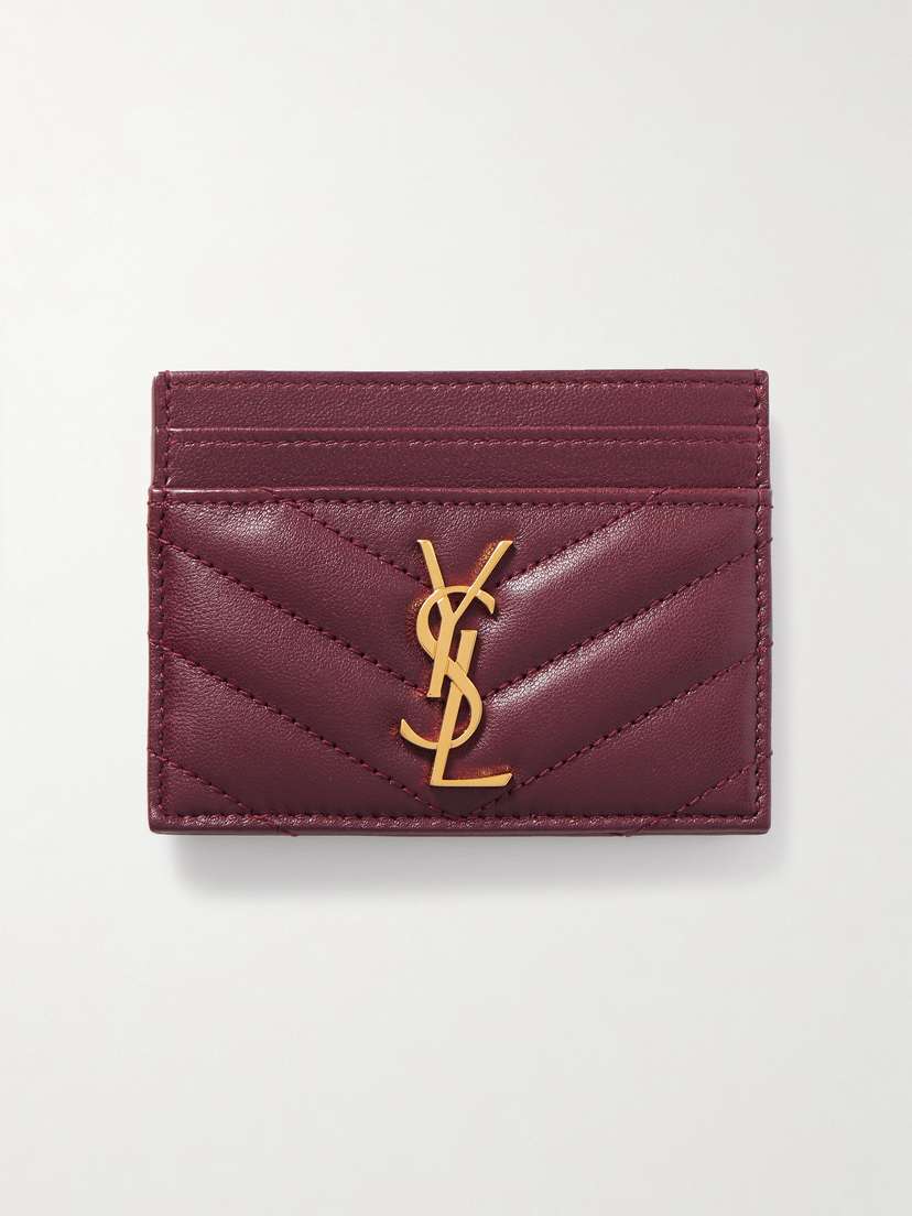 Saint Laurent Cassandre Matelassé Leather Cardholder