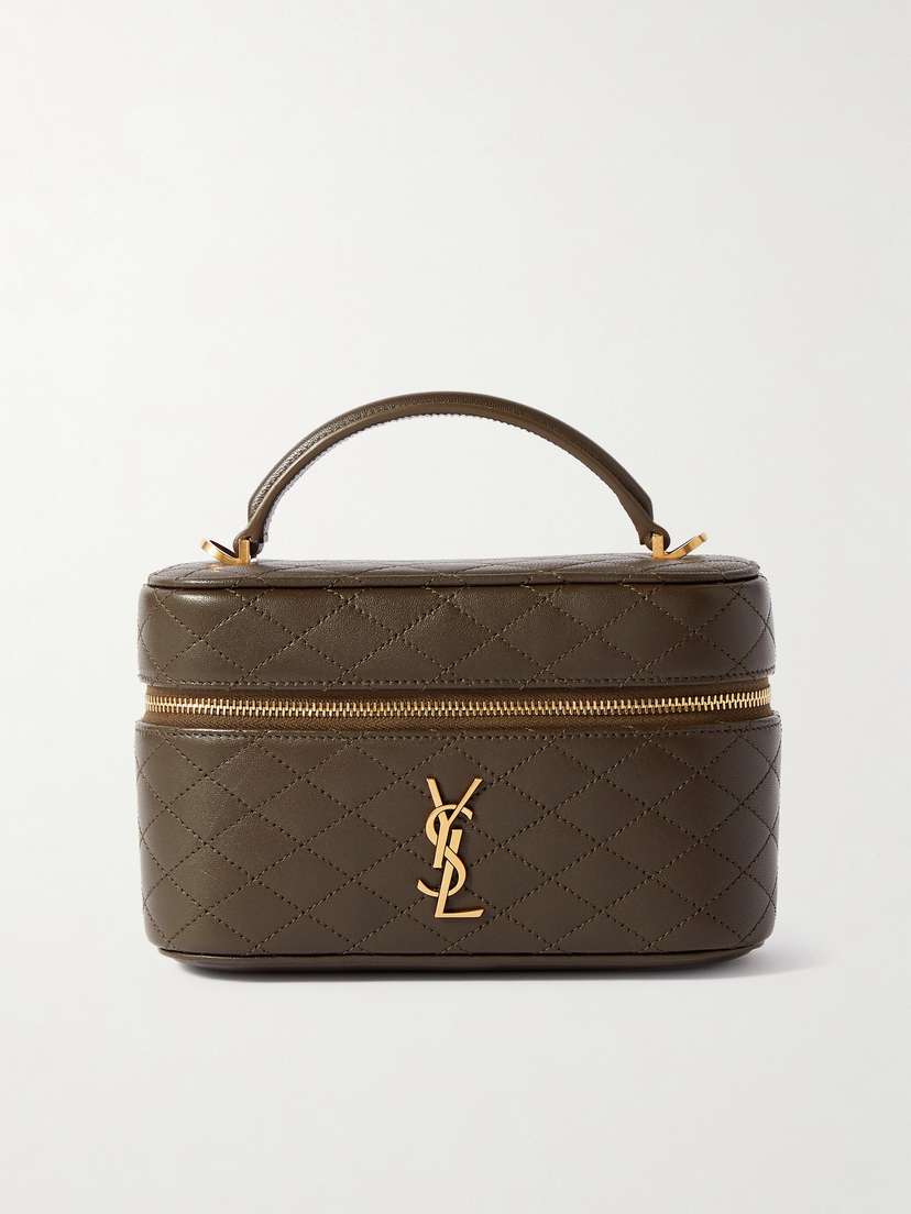 Saint Laurent Gaby Vanity mini quilted leather top-handle bag