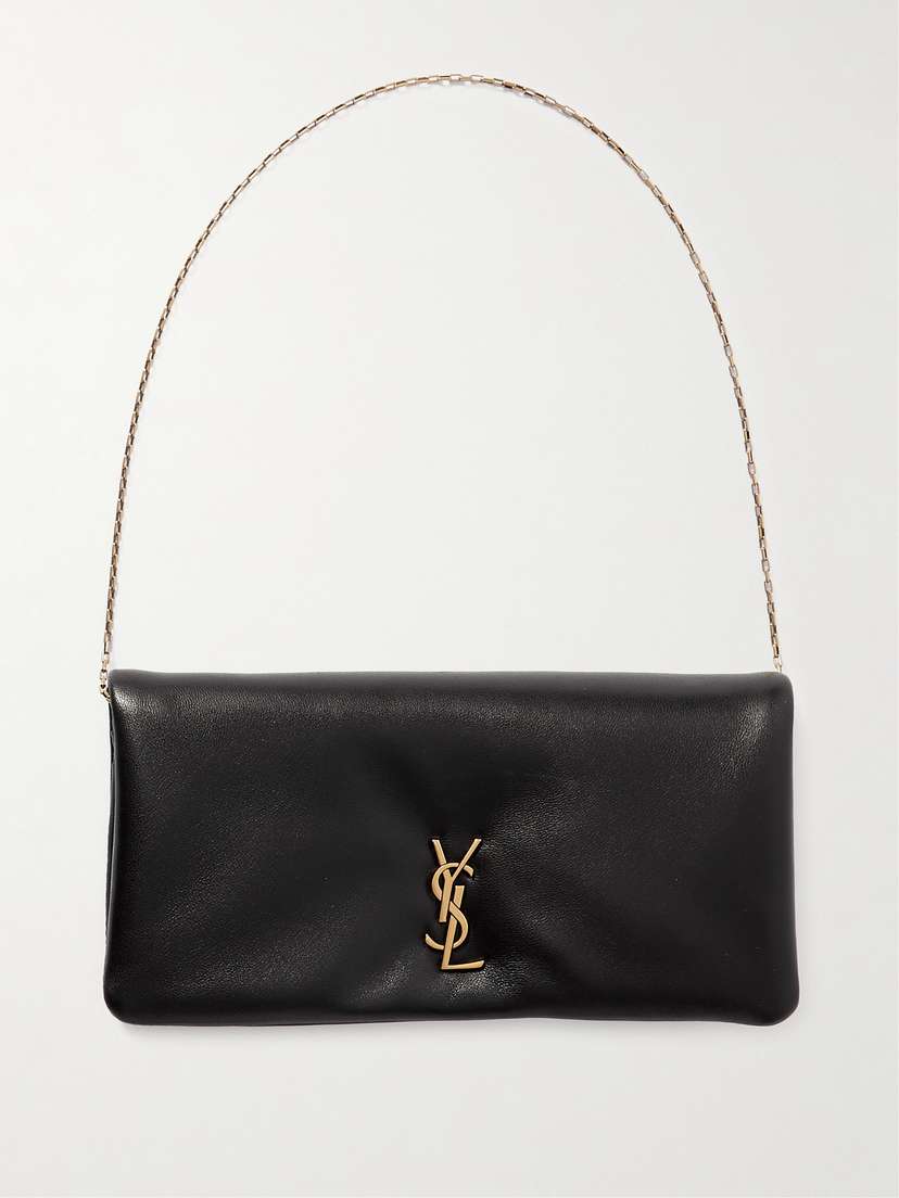 Saint Laurent Calypso Mini Padded Textured-leather Shoulder Bag