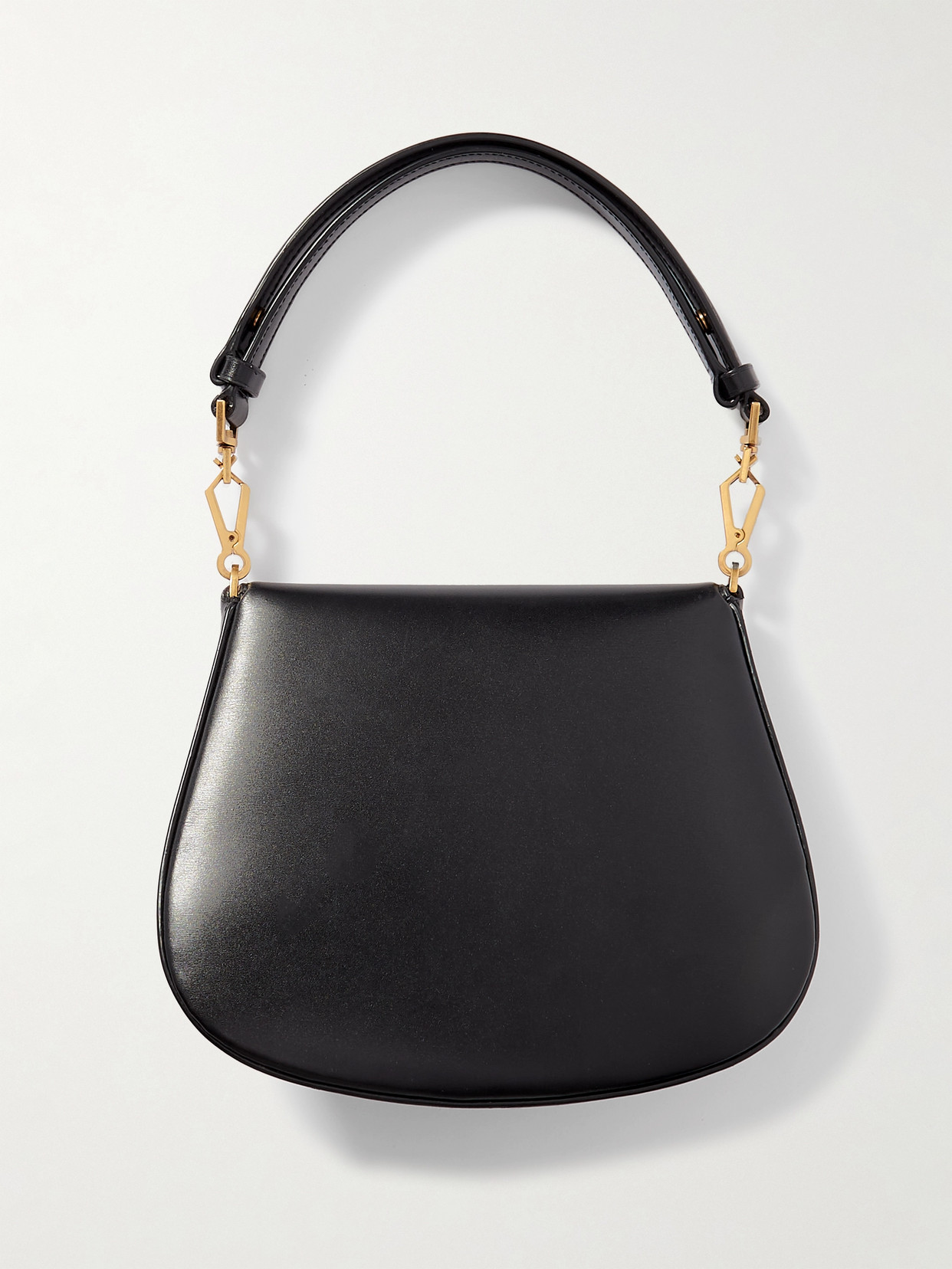 Saint Laurent Nola Mini Leather Shoulder Bag In Black