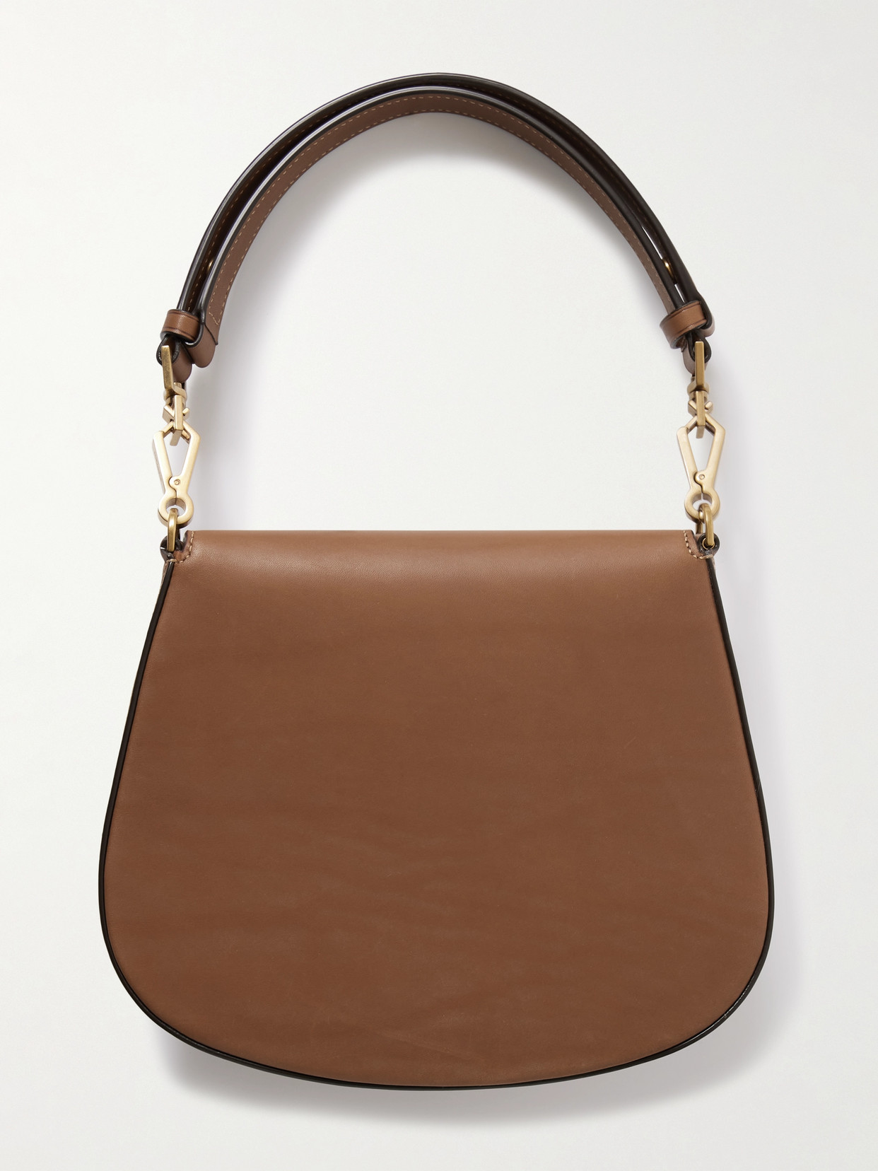Saint Laurent Voltaire Top Handle Mini Leather Tote In Brown