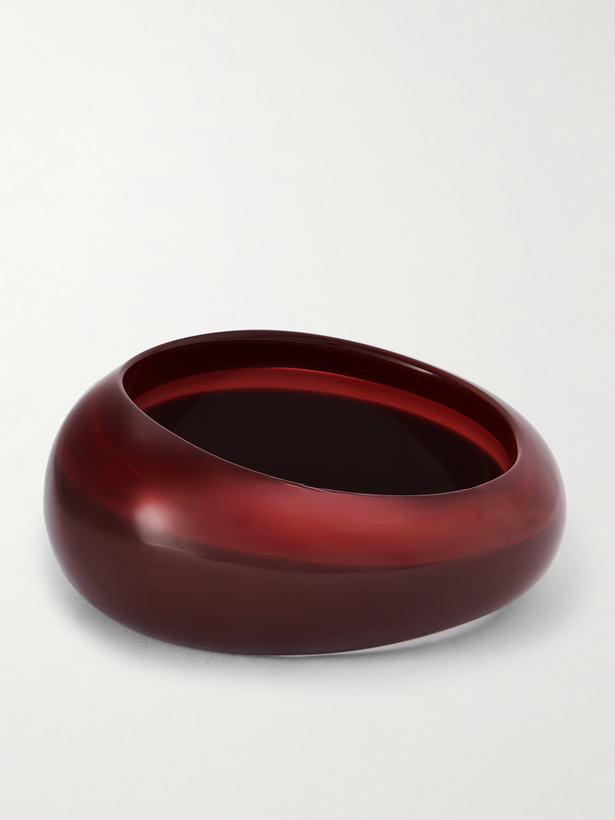 Saint Laurent Resin Bracelet In Brown