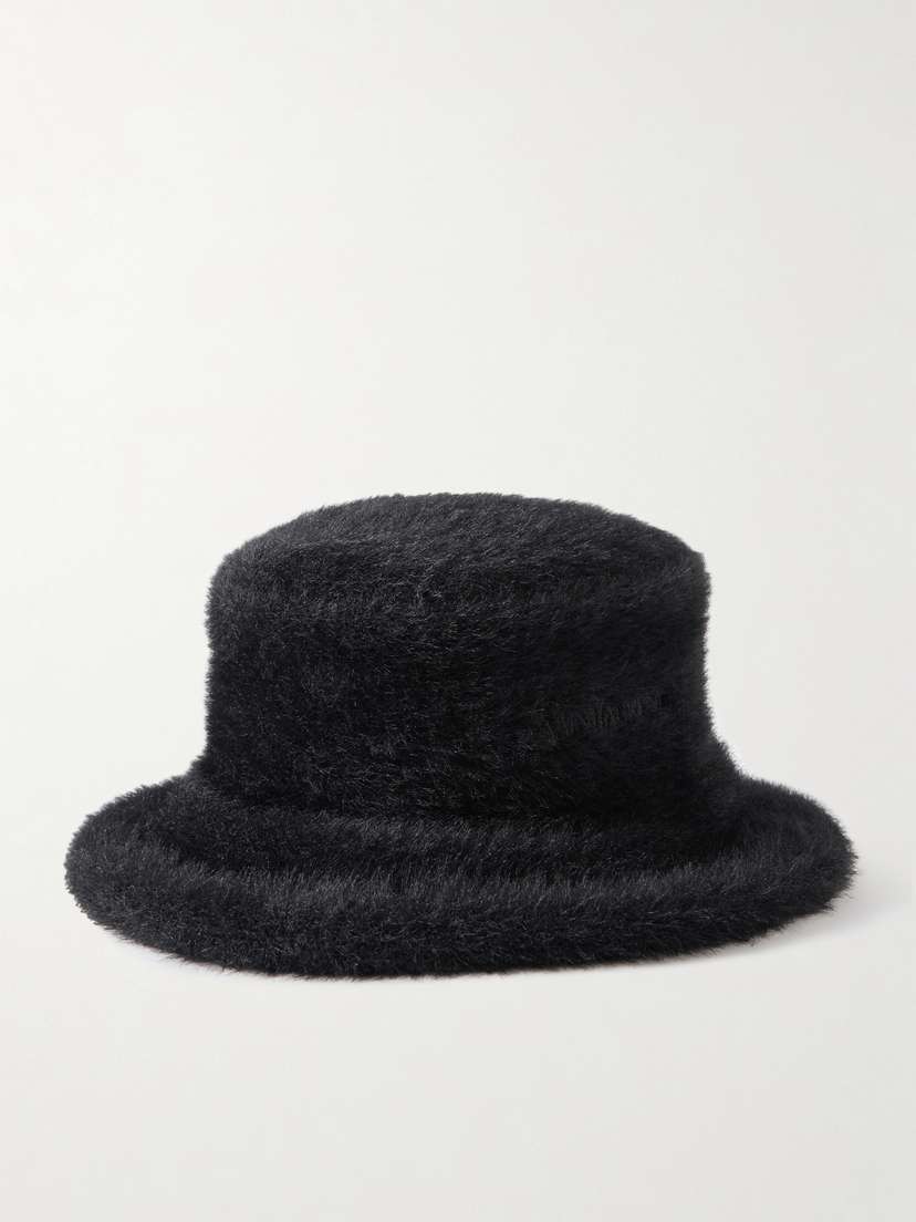 Saint Laurent Faux Shearling Bucket Hat