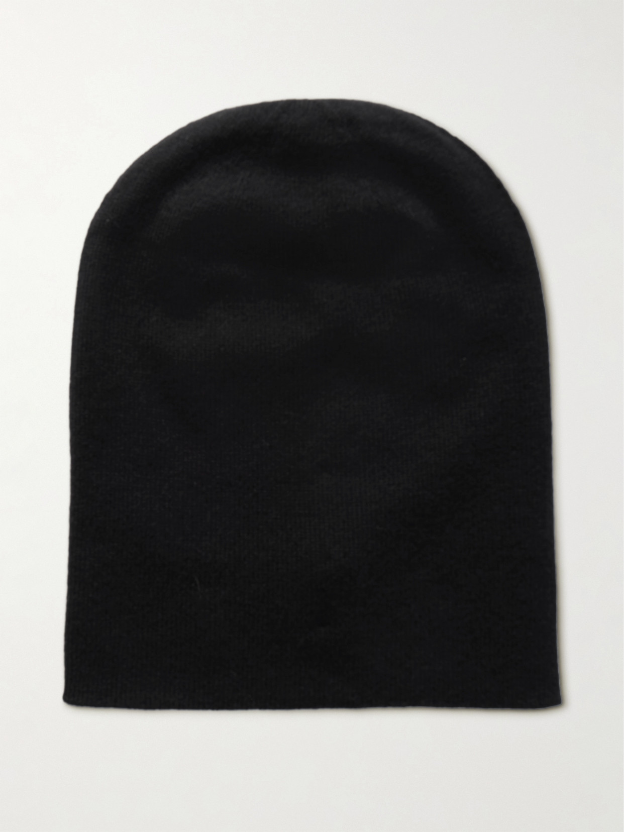 Saint Laurent Cuffia In Cashmere Nero Donna In Black