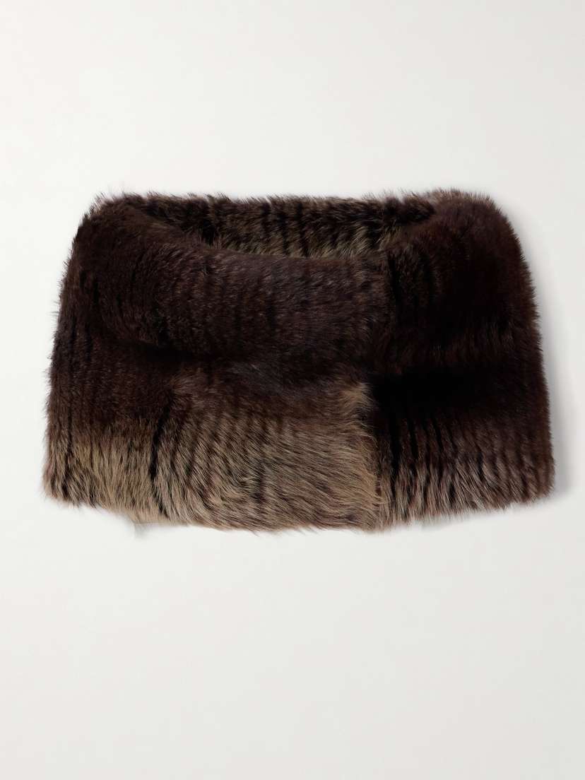 Saint Laurent Shearling Scarf