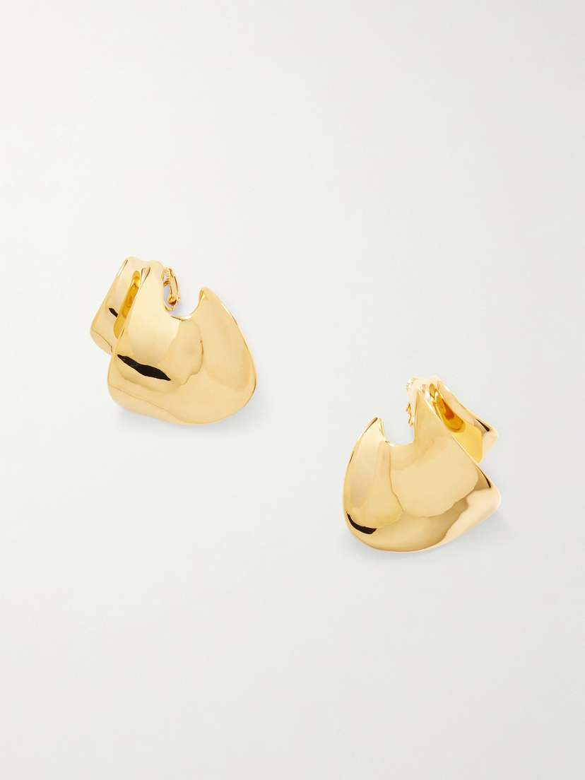 Saint Laurent tone Clip Earrings