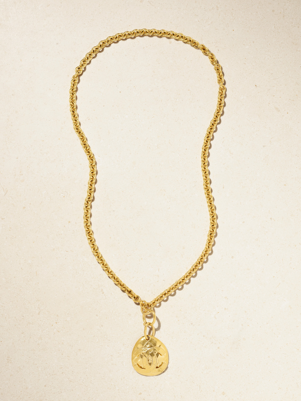 Vintage Chanel Gold-plated Necklace