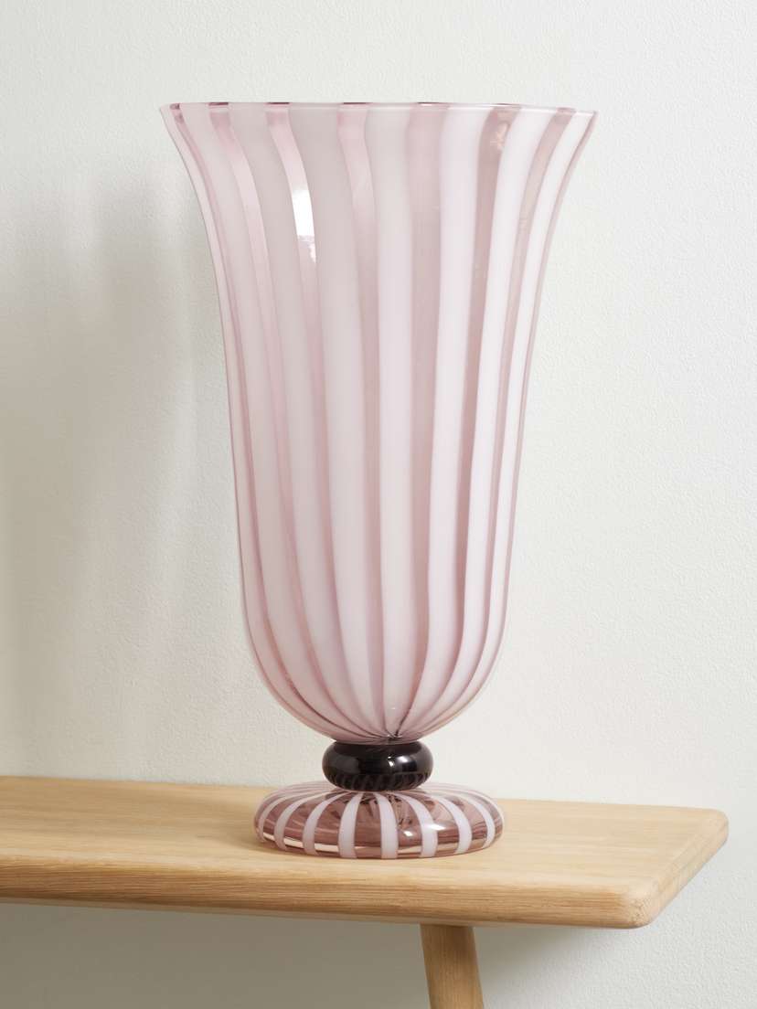 Soho Home Carlotta Striped Murano Glass Vase