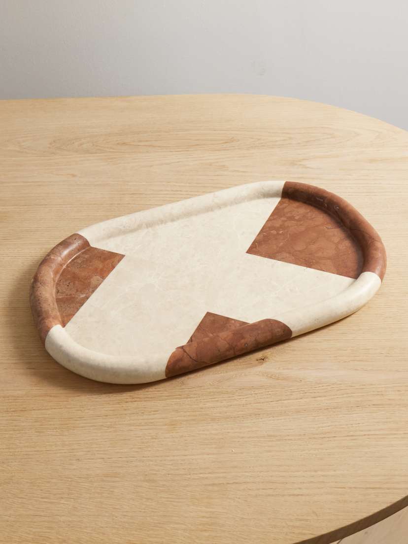 Soho Home Adley Two-tone Marble Tray
