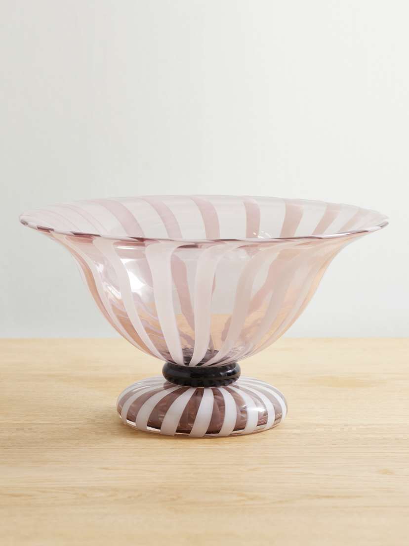 Soho Home Carlotta Striped Murano Glass Bowl