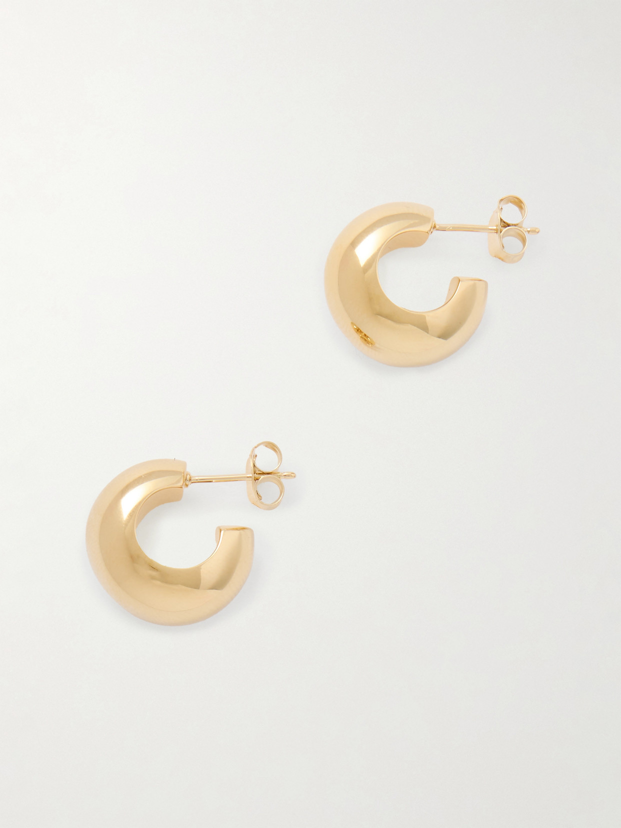 LIÉ STUDIO - The Simone Gold-plated Hoop Earrings - One size