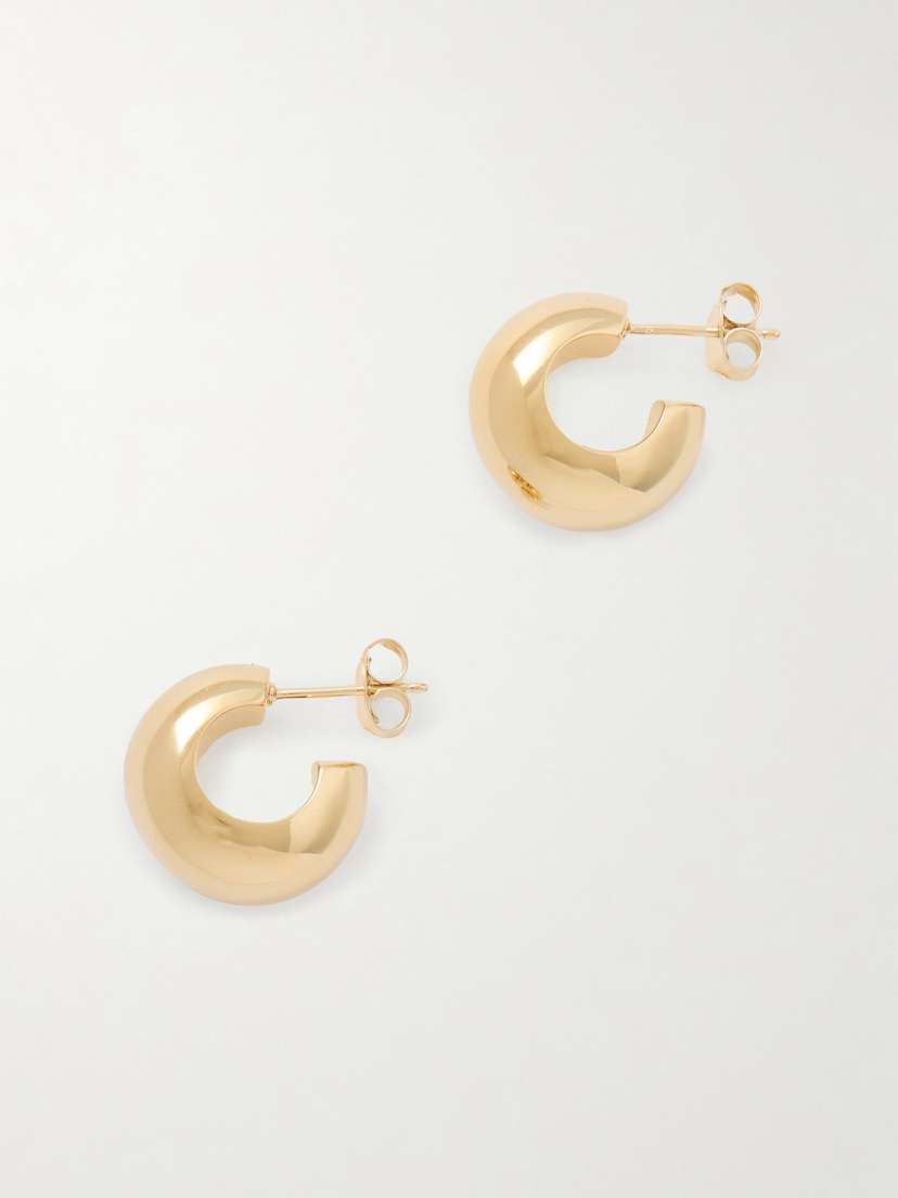 LIÉ STUDIO The Simone Gold-plated Hoop Earrings