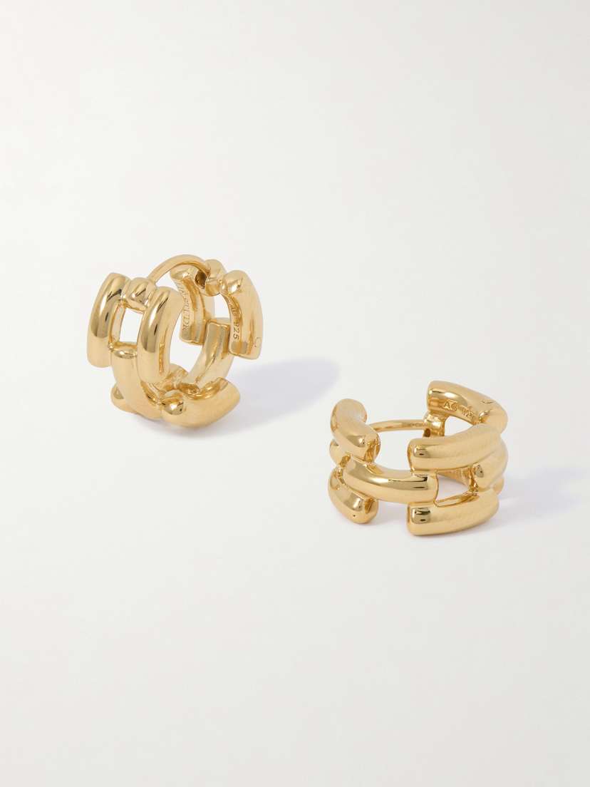 LIÉ STUDIO The Johanna Gold-plated Hoop Earrings