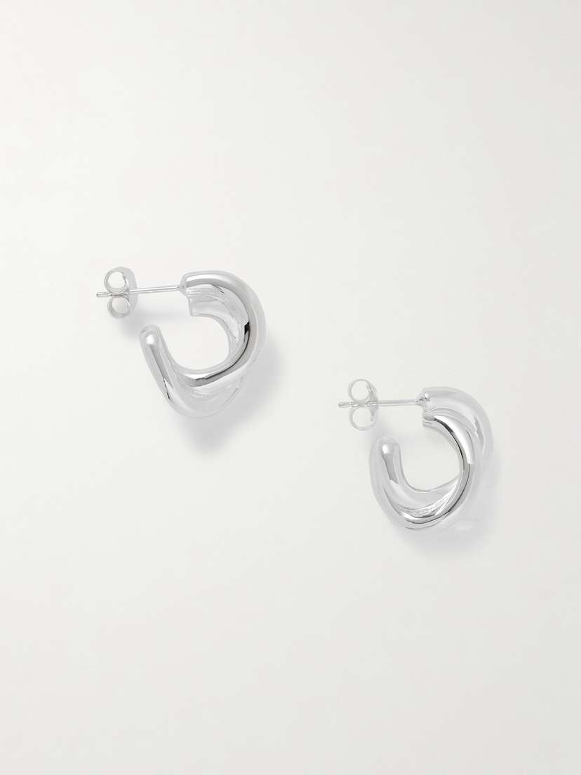 LIÉ STUDIO The Diana Sterling Silver Hoop Earrings