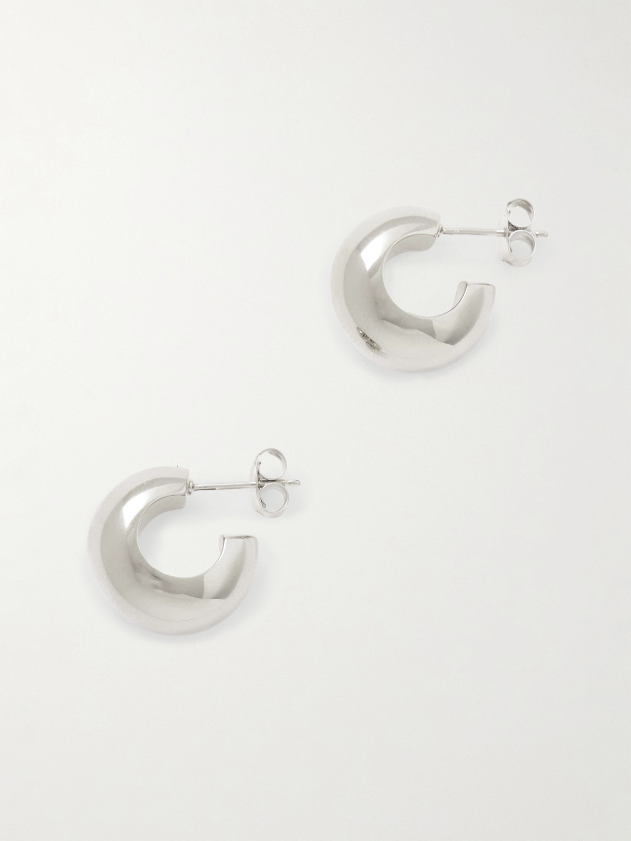 LIÉ STUDIO - The Simone Silver Hoop Earrings - One size