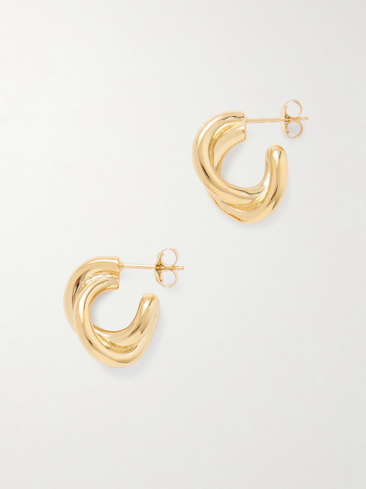 LIÉ STUDIO - The Diana Gold-plated Hoop Earrings - One size