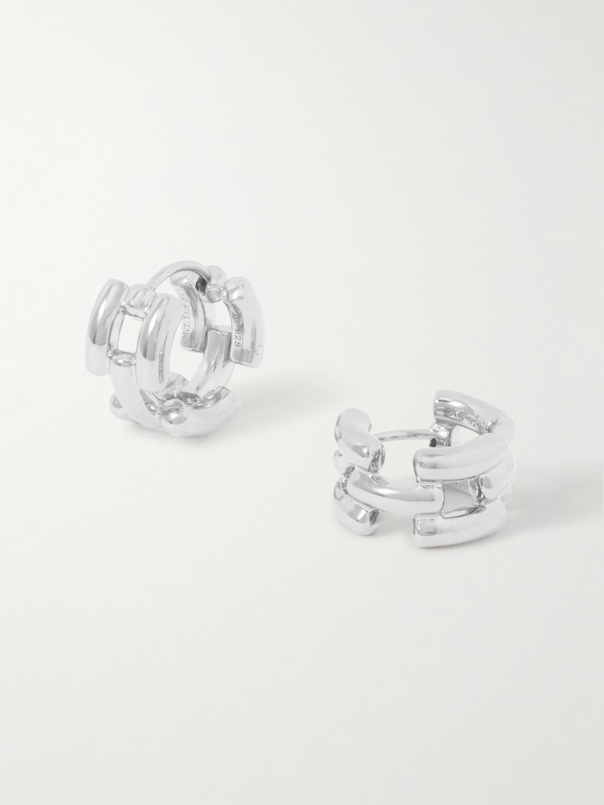 LIÉ STUDIO - The Johanna Silver Hoop Earrings - One size