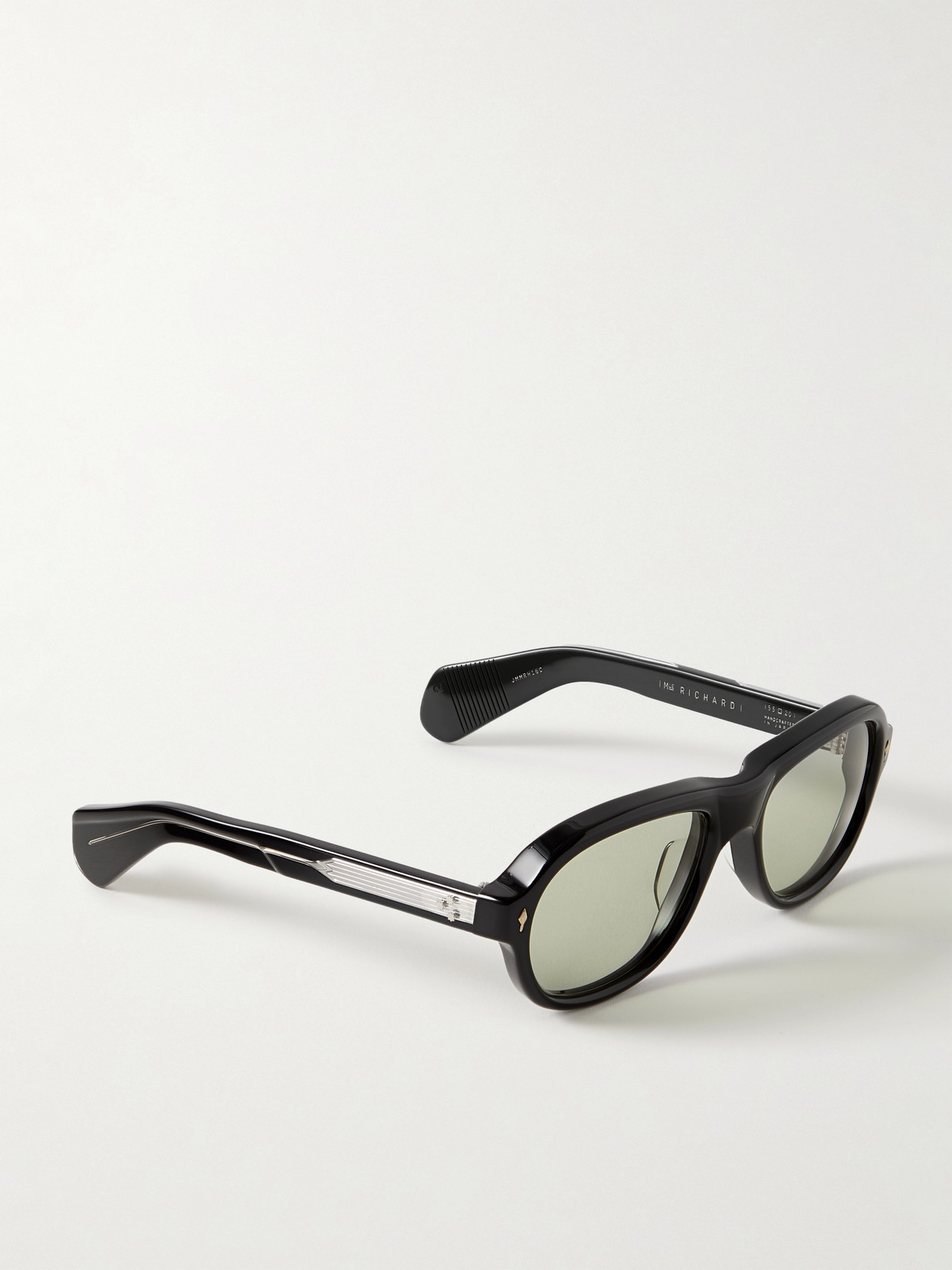 Jacques Marie Mage Richard Aviator-style Acetate Sunglasses In Black