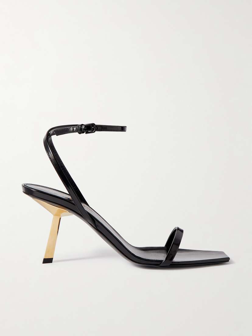 Saint Laurent Lee Patent-leather Sandals