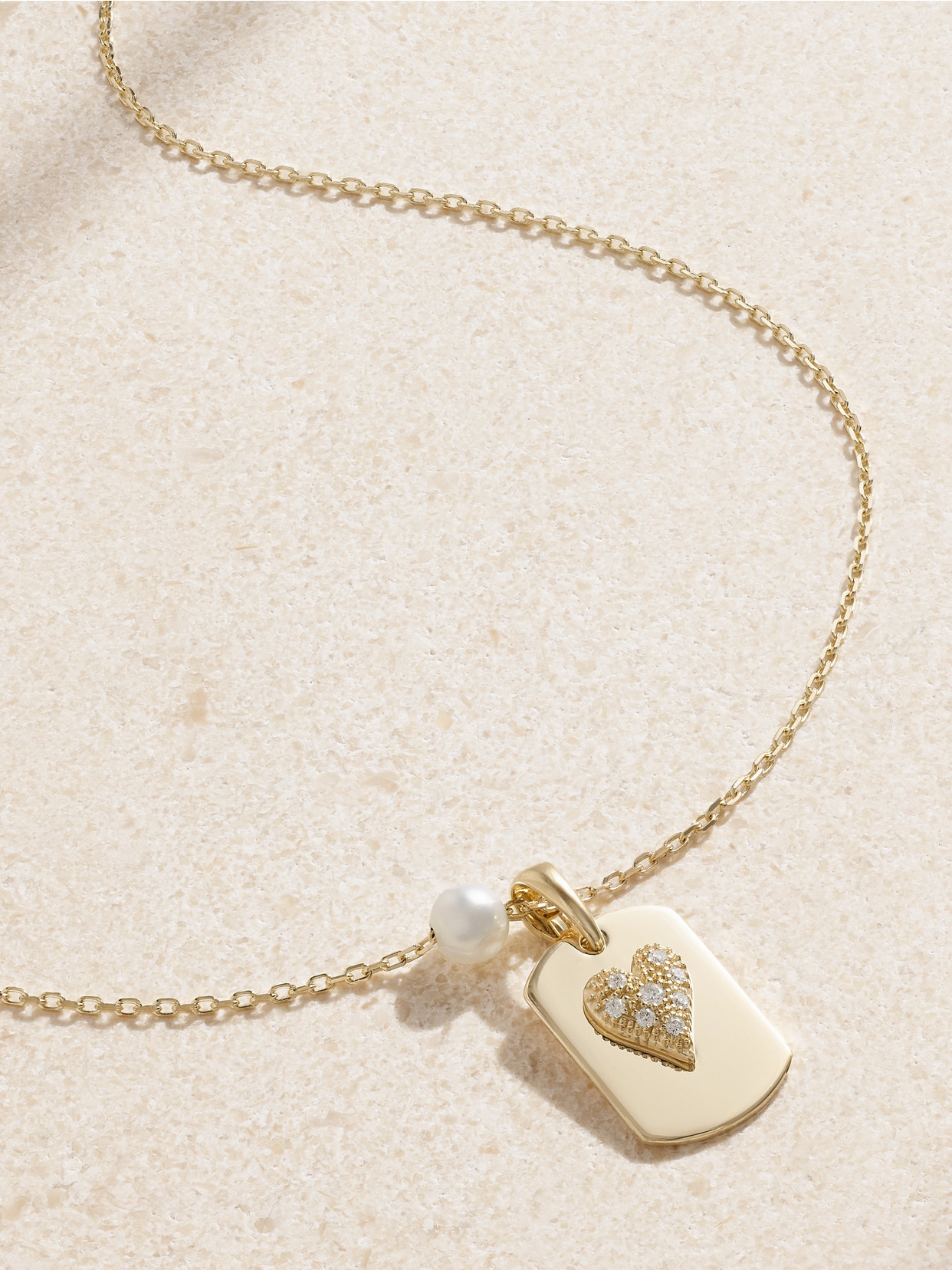 Mizuki 14-karat Gold, Pearl And Diamond Necklace In Unknown