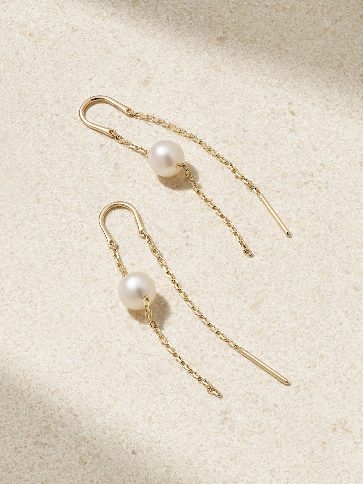 Mizuki 14-karat Gold Pearl Earrings In Unknown