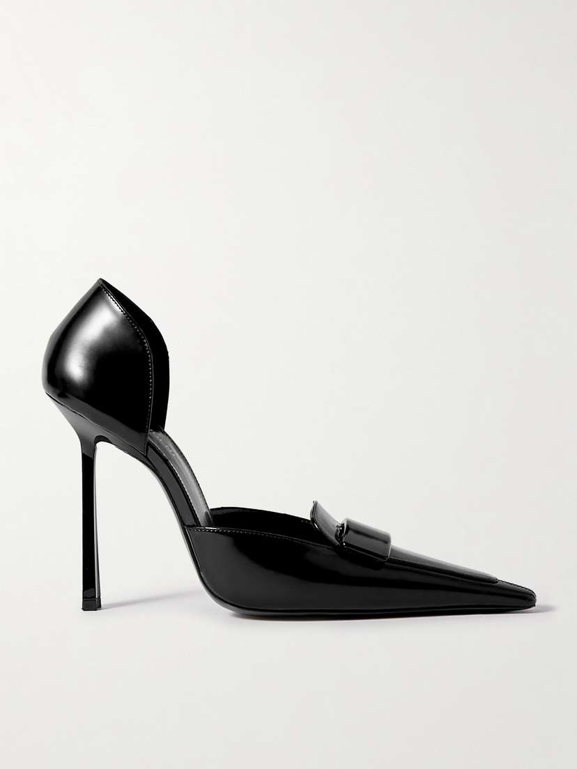 Saint Laurent D'orsay Glossed-leather Pumps