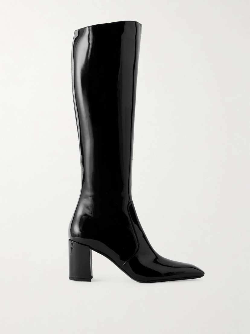 Saint Laurent Lauren Patent-leather Boots