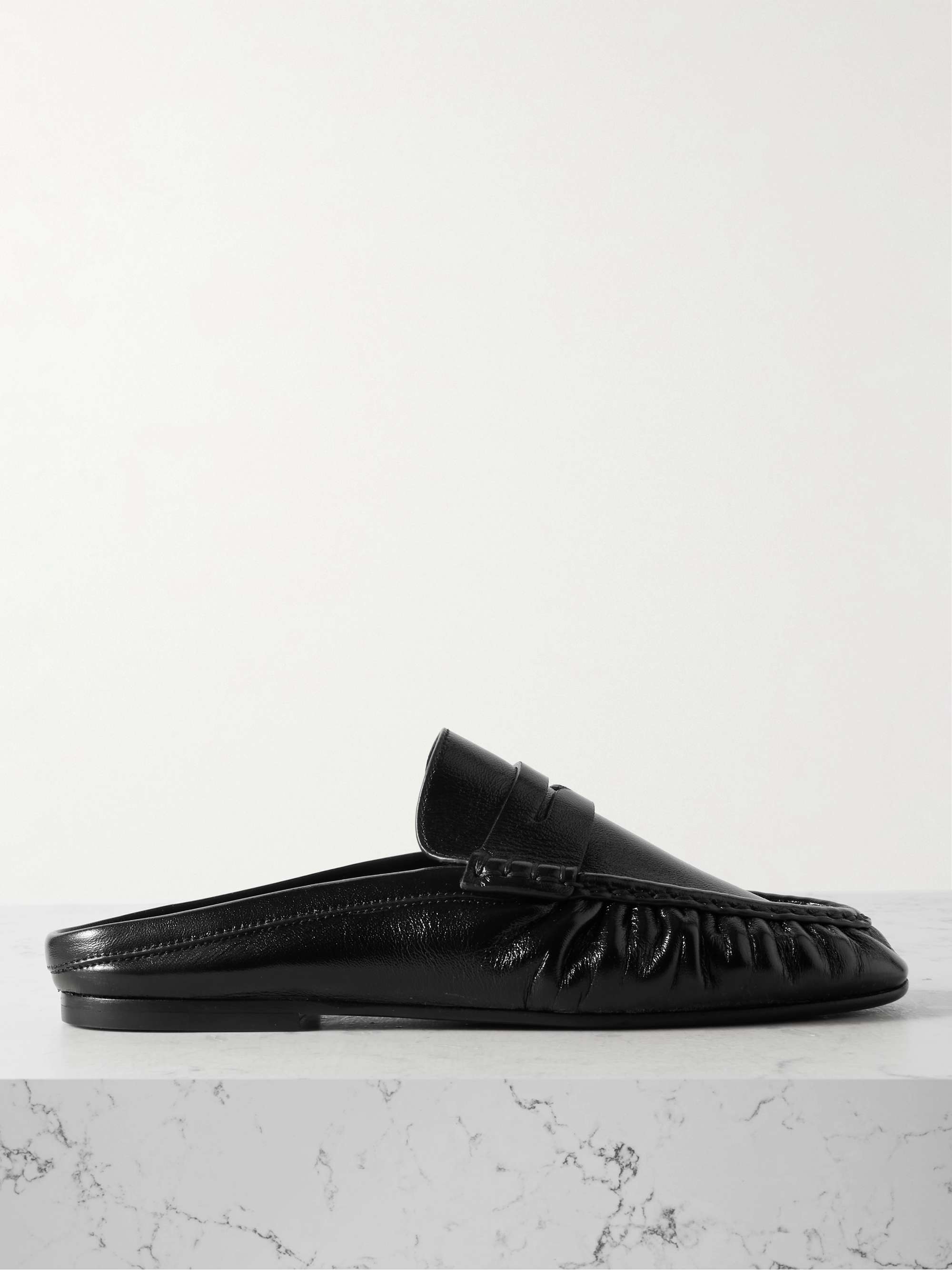 emory crinkled leather loafer