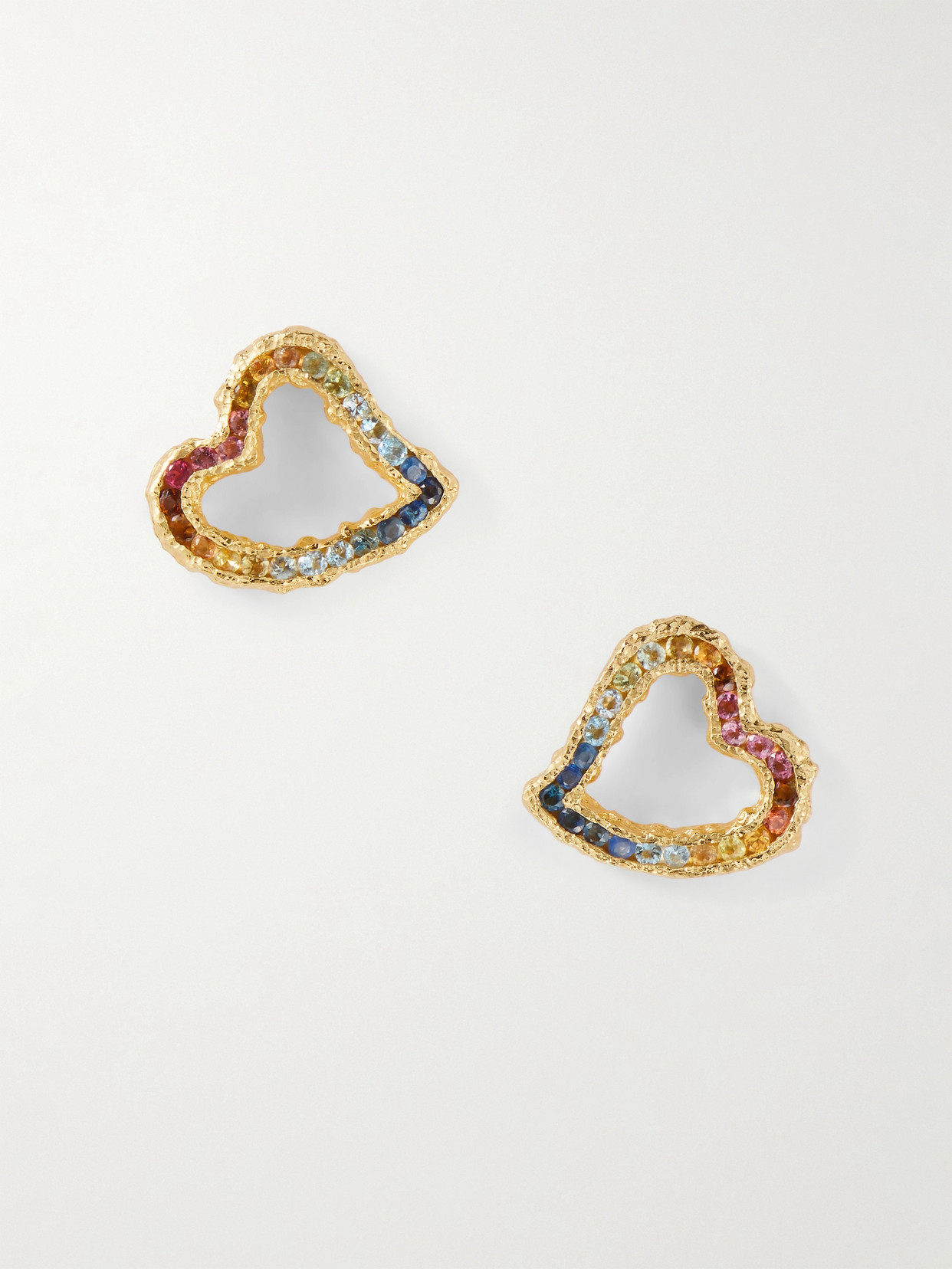 Pacharee Valentines Gold-plated Sapphire Earrings In Multi