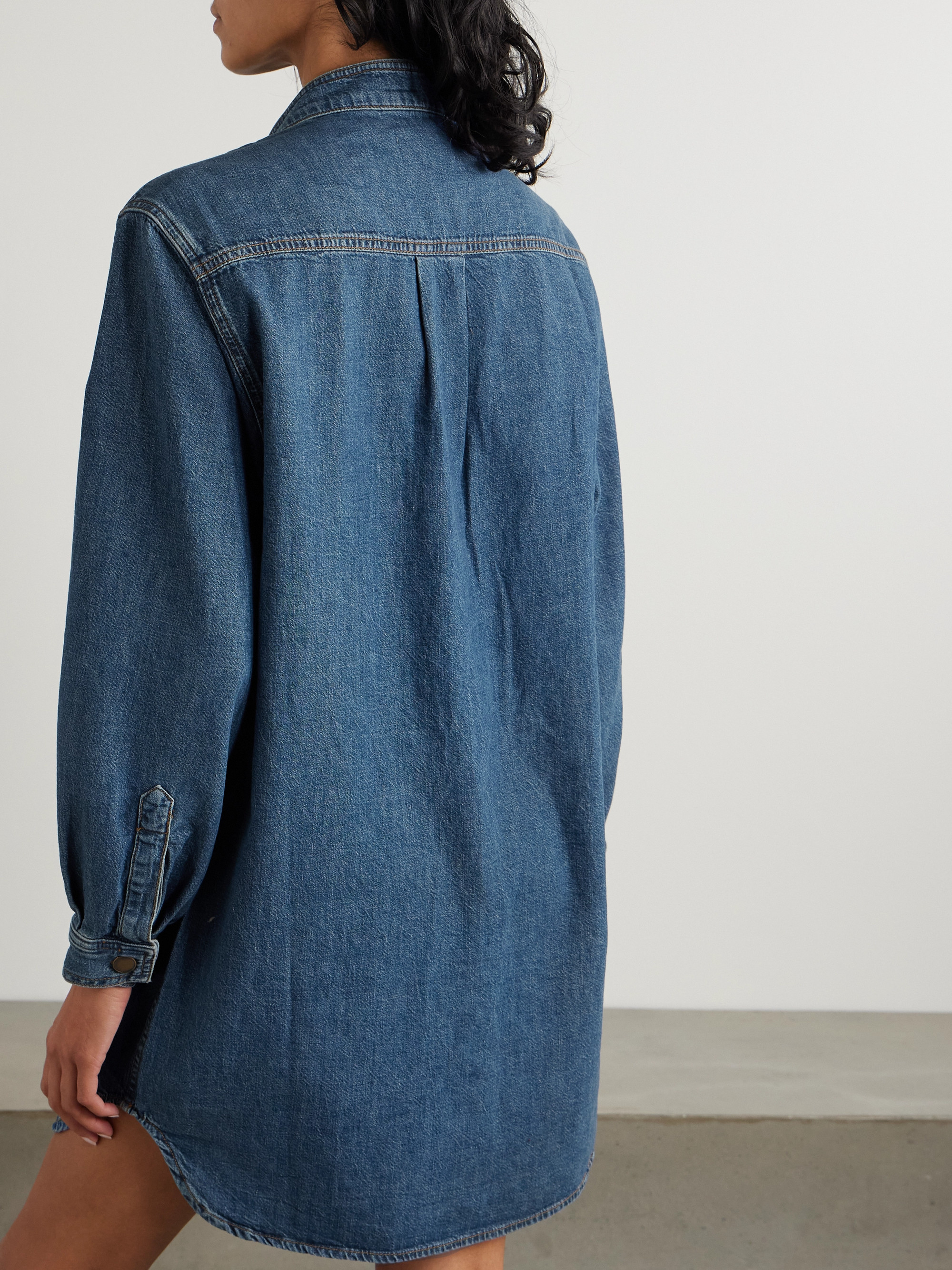 frame denim shirt dress FRAME Women's The Denim Day Dress