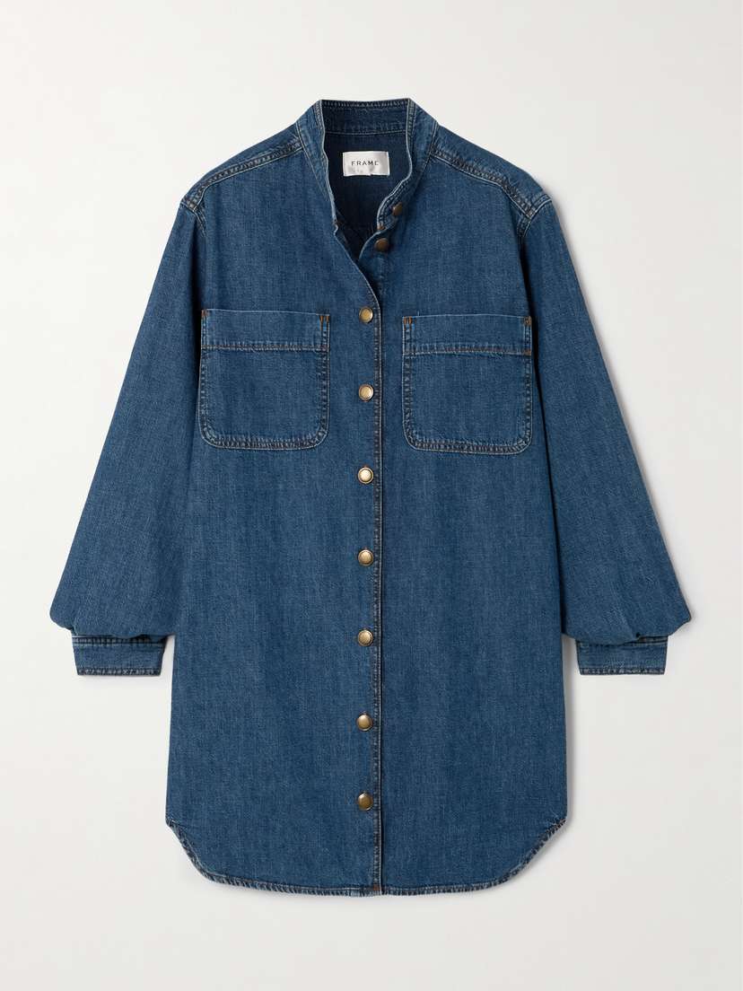 Frame Denim Mini Shirt Dress - x large