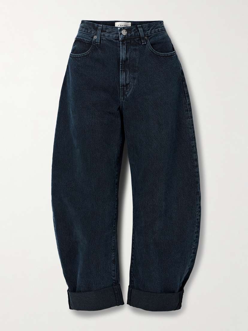 Frame The Bubble High-rise Barrel-leg Jeans