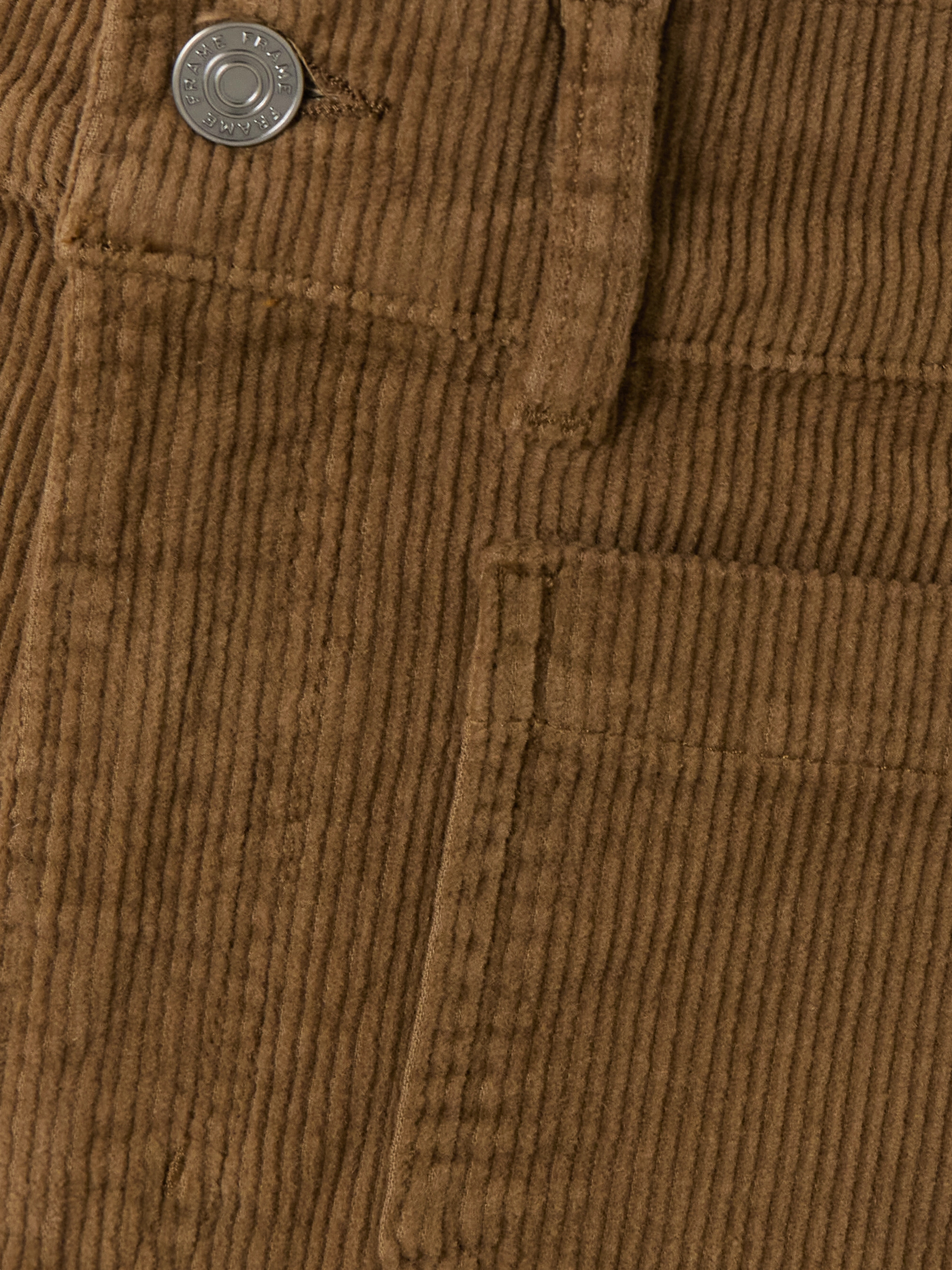 FRAME The 70s cropped cotton-blend corduroy wide-leg pants thumbnail