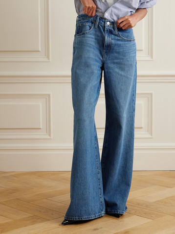FRAME Easy Flare high-rise flared jeans