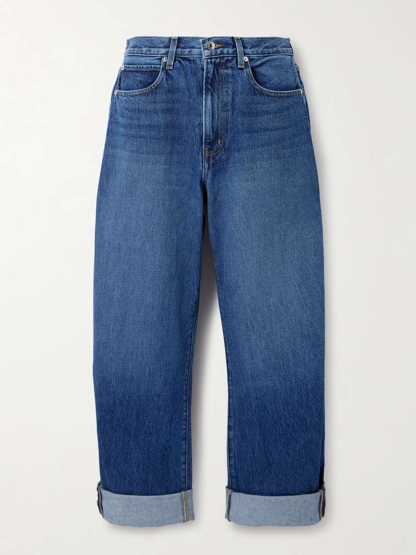 Frame The Bubble High-rise Barrel-leg Jeans