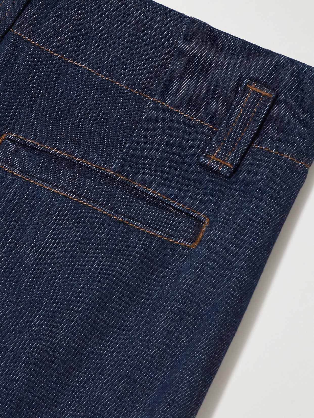 Frame High-rise Wide-leg Recycled Jeans In Blue