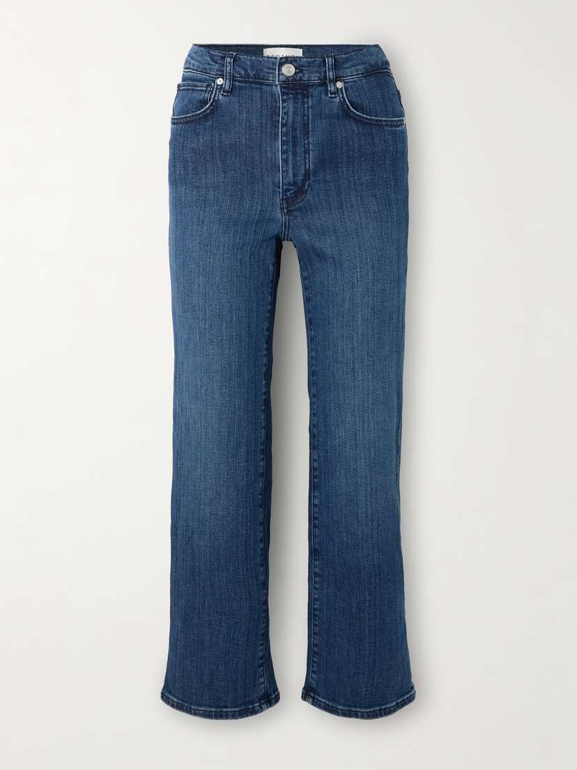 Frame Le Sleek Cropped High-rise Straight-leg Jeans
