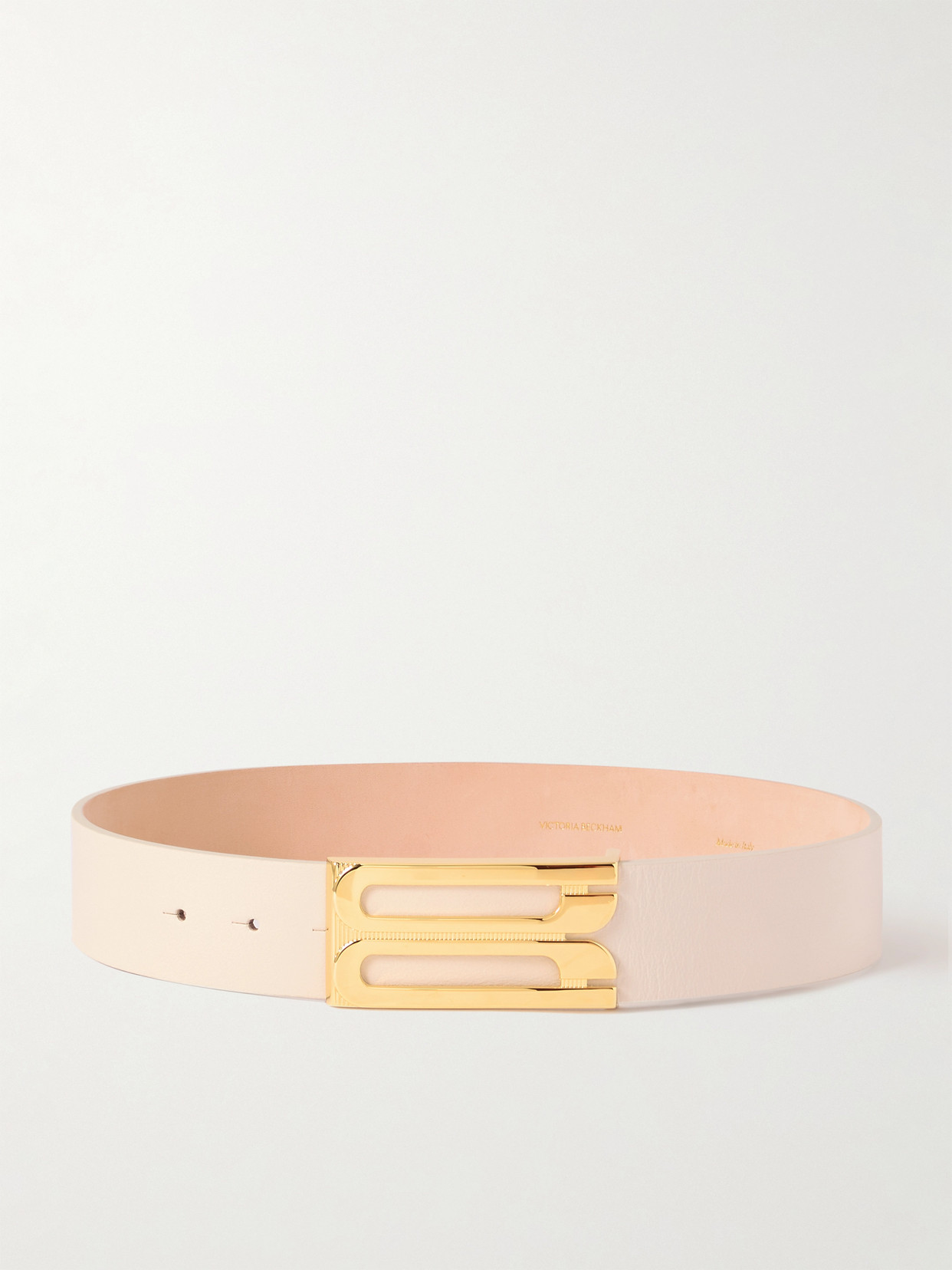 Victoria Beckham - Jumbo Frame Leather Belt - Off-white