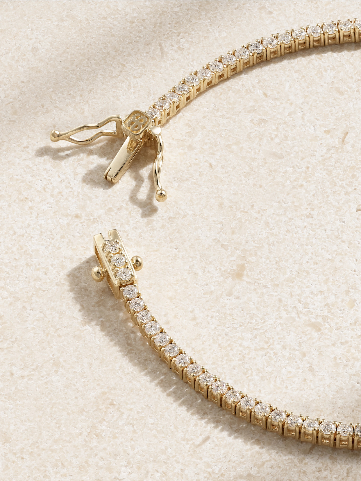Sydney Evan 14-karat Gold Diamond Tennis Bracelet In Gold